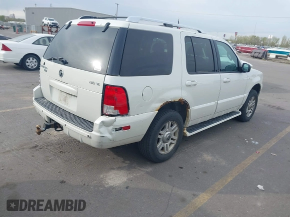 2004 Mercury Mountaineer Convenience z VIN 4M2DU86W24ZJ06543, wystawiony jako IAAI lot #42035710 z przebiegiem Nie podano mil oraz . Historia ofert i sprzedaży dostępna na DreamBid. Obrazek 4.