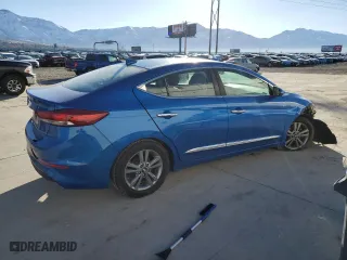 2017 Hyundai Elantra SE with VIN KMHD84LF9HU383146, listed as a Copart auction lot 46671735 with 0 mi miles and Salvage Title. Bid and sale history available at carsss.com. Image 3.