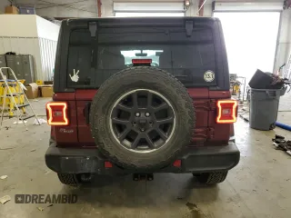 2021 Jeep Wrangler Unlimited Willys with VIN 1C4HJXDN9MW680787, listed as a Copart auction lot 53490605 with 65,122 mi miles and Salvage Title. Bid and sale history available at DreamBid. Image 6.