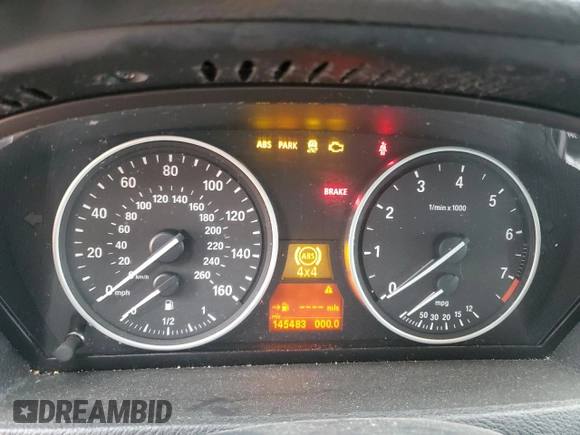 2012 BMW X5 35i with VIN 5UXZV4C58CL753610, listed as a Copart auction lot 53920475 with 145,483 mi miles and Clean title. Bid and sale history available at DreamBid. Image 9.