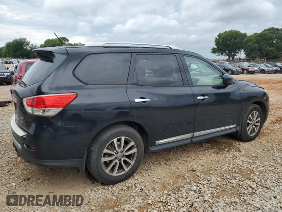 2015 Nissan Pathfinder Platinum with VIN 5N1AR2MM1FC601911, listed as a Copart auction lot 59238095 with 222,680 mi miles and Salvage title. Bid and sale history available at DreamBid. Image 3.