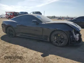 2024 Ford Mustang GT with VIN 1FA6P8CFXR5424747, listed as a Copart auction lot 52578245 with 32,975 mi miles and Salvage title. Bid and sale history available at DreamBid. Image 4.
