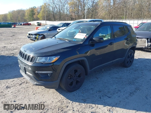 2019 Jeep Compass Latitude with VIN 3C4NJDBB1KT661261, listed as a IAAI auction lot 41883403 with 207,304 mi miles and . Bid and sale history available at DreamBid. Image 18.