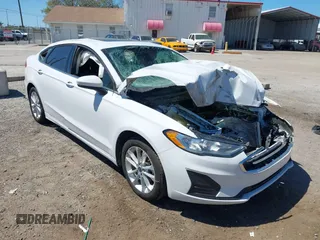 2020 Ford Fusion SE z VIN 3FA6P0LU8LR266686, wystawiony jako IAAI lot #41790126 z przebiegiem 95 314 mil mil oraz . Historia ofert i sprzedaży dostępna na DreamBid. Obrazek 1.