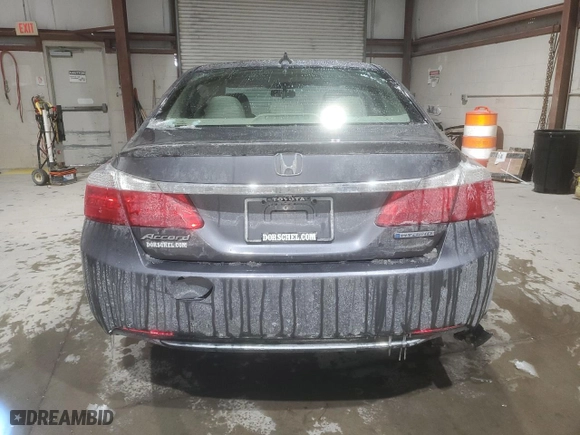 2014 Honda Accord Hybrid with VIN 1HGCR6F38EA002802, listed as a Copart auction lot 46290215 with 109,638 mi miles and Salvage Title. Bid and sale history available at carsss.com. Image 6.
