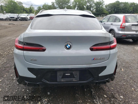 2022 BMW X4 M40i with VIN 5UX43DT07N9K16019, listed as a Copart auction lot 58804973 with 0 mi miles. Bid and sale history available at carsss.com. Image 6.