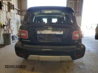 2017 Nissan Armada SV with VIN JN8AY2ND1H9003344, listed as a Copart auction lot 47831535 with 99,856 mi miles and Salvage Title. Bid and sale history available at carsss.com. Image 6.