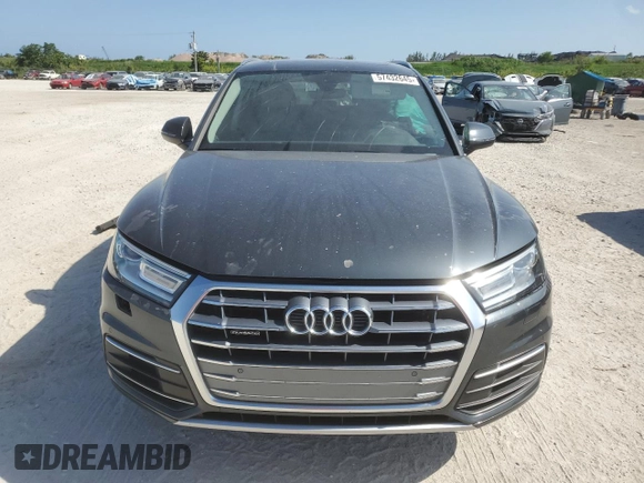 2020 Audi Q5 Premium with VIN WA1ANAFYXL2006772, listed as a Copart auction lot 57432645 with 38,147 mi miles and Non repairable. Bid and sale history available at DreamBid. Image 5.
