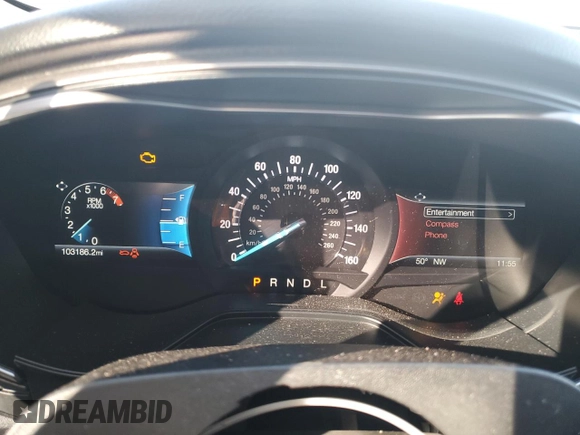 2020 Ford Fusion SEL with VIN 3FA6P0CD1LR177865, listed as a Copart auction lot 43027915 with 103,186 mi miles and Salvage title. Bid and sale history available at DreamBid. Image 9.