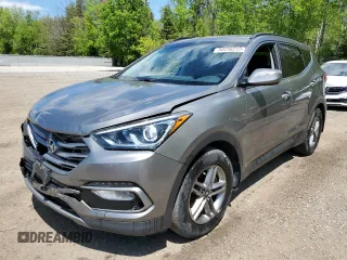 2017 Hyundai Santa Fe 2.4L z VIN 5XYZUDLBXHG481493, wystawiony jako Copart lot #53256215 z przebiegiem 219 809 mil mil oraz Szkoda całkowita • Salvage title. Historia ofert i sprzedaży dostępna na DreamBid. Obrazek 1.