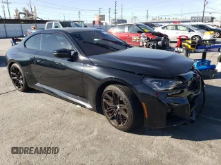 2024 BMW M2 with VIN 3MF13DM07R8E22344, listed as a Copart auction lot 51375944 with 0 mi miles and Salvage Title. Bid and sale history available at carsss.com. Image 4.