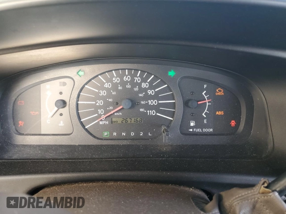 2000 Toyota Sienna CE with VIN 4T3ZF19C1YU285114, listed as a Copart auction lot 87158574 with 267,168 mi miles and Salvage Title. Bid and sale history available at carsss.com. Image 9.