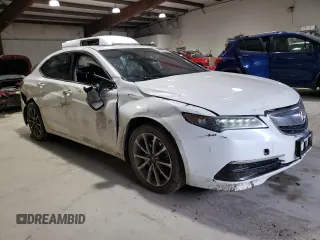 2016 Acura TLX Technology with VIN 19UUB3F52GA000510, listed as a Copart auction lot 53362095 with 72,704 mi miles and Salvage title. Bid and sale history available at DreamBid. Image 4.