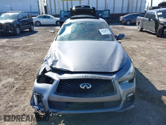 2018 Infiniti Q50 RED SPORT 400 with VIN JN1FV7AR7JM481248, listed as a IAAI auction lot 41645010 with 88,097 mi miles. Bid and sale history available at carsss.com. Image 13.