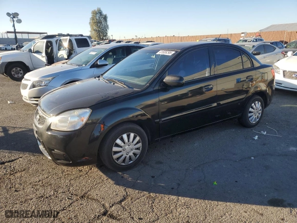 2010 Kia Rio LX with VIN KNADH4A34A6691829, listed as a Copart auction lot 41836295 with 177,616 mi miles and Salvage Title. Bid and sale history available at carsss.com. Image 1.
