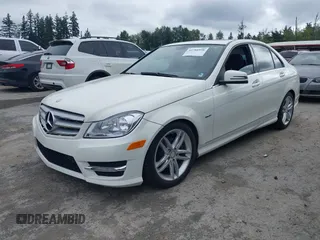 2012 Mercedes-Benz C 250 Sport with VIN WDDGF4HB9CR193961, listed as a IAAI auction lot 42788998 with 111,442 mi miles and . Bid and sale history available at DreamBid. Image 2.