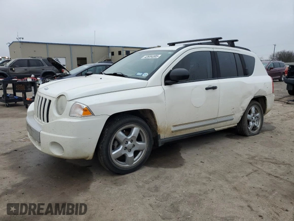 2007 Jeep Compass Limited with VIN 1J8FF57W47D155940, listed as a Copart auction lot 43934305 with 189,022 mi miles and Salvage Title. Bid and sale history available at carsss.com. Image 1.