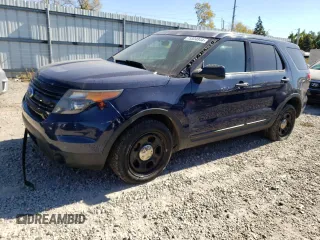 2015 Ford Utility Police Interceptor with VIN 1FM5K8AR7FGB20028, listed as a Copart auction lot 75304944 with 154,195 mi miles and Clean Title. Bid and sale history available at carsss.com. Image 1.