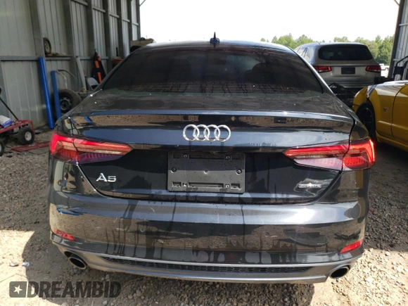 2019 Audi A5 Sportback Premium Plus with VIN WAUENCF5XKA097701, listed as a Copart auction lot 63949423 with 41,879 mi miles. Bid and sale history available at carsss.com. Image 6.