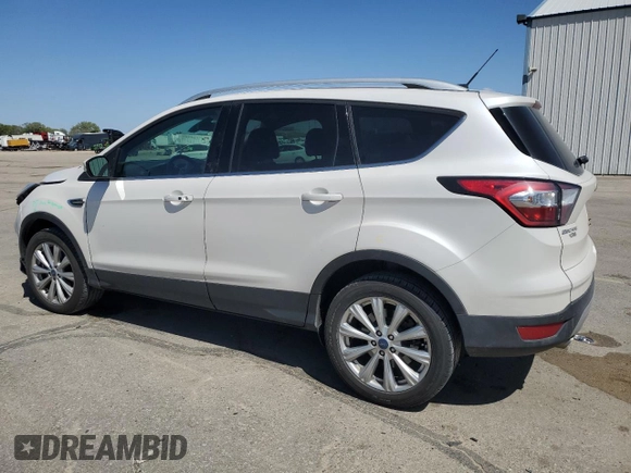 2017 Ford Escape Titanium with VIN 1FMCU9J90HUD28716, listed as a Copart auction lot 53694635 with 90,484 mi miles and Salvage Title. Bid and sale history available at carsss.com. Image 2.