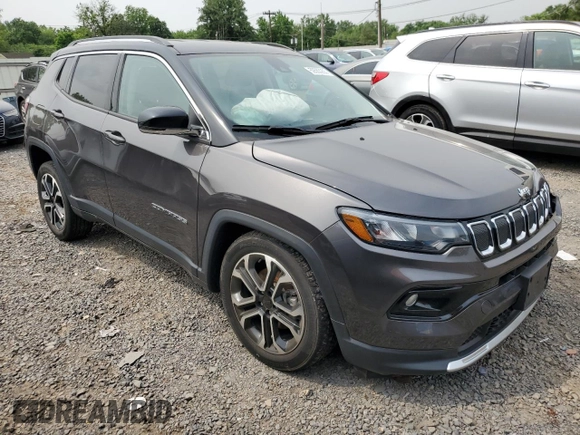 2022 Jeep Compass Limited with VIN 3C4NJDCB2NT130380, listed as a Copart auction lot 59363255 with 26,078 mi miles and Salvage title. Bid and sale history available at DreamBid. Image 4.