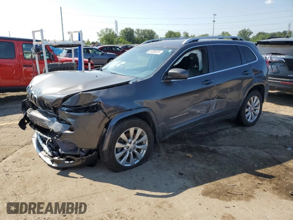 2018 Jeep Cherokee Overland with VIN 1C4PJMJX2JD594776, listed as a Copart auction lot 65599074 with 0 mi miles and Clean Title. Bid and sale history available at carsss.com. Image 1.