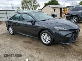 2025 Toyota Camry LE with VIN 4T1DAACK8SU099417, listed as a Copart auction lot 54768505 with 3,859 mi miles and Clean Title. Bid and sale history available at DreamBid. Image 4.