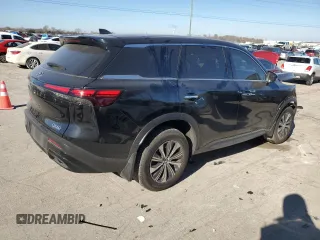 2024 Infiniti QX60 Pure with VIN 5N1DL1ES5RC345587, listed as a Copart auction lot 83889614 with 9,829 mi miles and Salvage title. Bid and sale history available at DreamBid. Image 3.