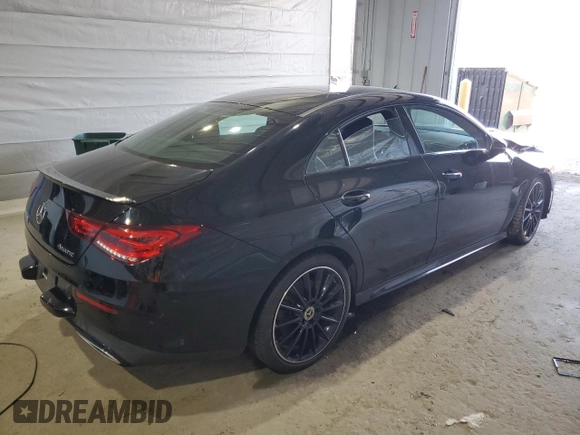 2020 Mercedes-Benz CLA 250 with VIN W1K5J4HB1LN120578, listed as a Copart auction lot 50906995 with 73,161 mi miles and Salvage Title. Bid and sale history available at DreamBid. Image 3.