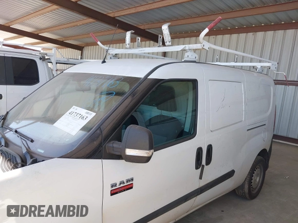 2020 Ram ProMaster City Cargo Van Tradesman with VIN ZFBHRFAB0L6P71820, listed as a IAAI auction lot 41737163 with 74,688 mi miles. Bid and sale history available at carsss.com. Image 19.