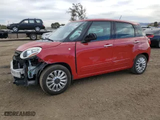 2014 FIAT 500L Easy with VIN ZFBCFABH4EZ003459, listed as a Copart auction lot 75662834 with 106,818 mi miles and Salvage Title. Bid and sale history available at carsss.com. Image 1.