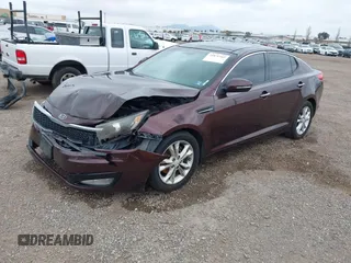 2012 Kia Optima EX with VIN 5XXGN4A76CG024213, listed as a IAAI auction lot 41871583 with 194,168 mi miles and . Bid and sale history available at carsss.com. Image 2.