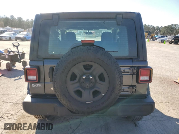 2024 Jeep Wrangler Sport with VIN 1C4PJXAN0RW366873, listed as a Copart auction lot 47358395 with 10,933 mi miles and Salvage title. Bid and sale history available at DreamBid. Image 6.