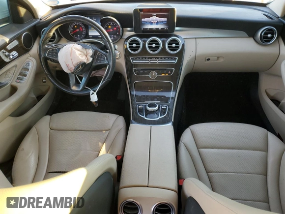 2017 Mercedes-Benz C 300 with VIN 55SWF4KB4HU212748, listed as a Copart auction lot 46835155 with 123,246 mi miles and Salvage Title. Bid and sale history available at carsss.com. Image 8.