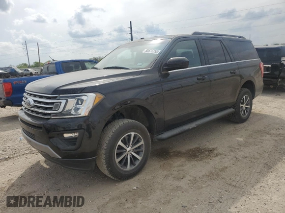 2019 Ford Expedition Max XLT z VIN 1FMJK1HT8KEA58488, wystawiony jako Copart lot #50576755 z przebiegiem 129 871 mil mil oraz Szkoda całkowita • Salvage title. Historia ofert i sprzedaży dostępna na DreamBid. Obrazek 1.