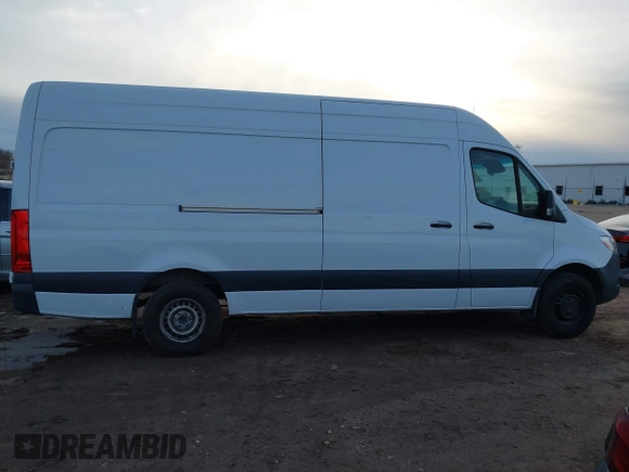 2023 Mercedes-Benz Sprinter Cargo with VIN W1Y4NCHY6PT120839, listed as a IAAI auction lot 40963564 with 128,639 mi miles. Bid and sale history available at carsss.com. Image 13.