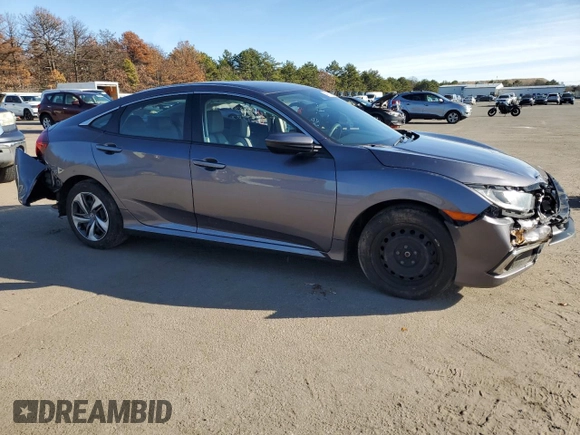 2020 Honda Civic Sedan LX with VIN 19XFC2F61LE215200, listed as a Copart auction lot 66656544 with 66,041 mi miles and Non Repairable. Bid and sale history available at carsss.com. Image 4.
