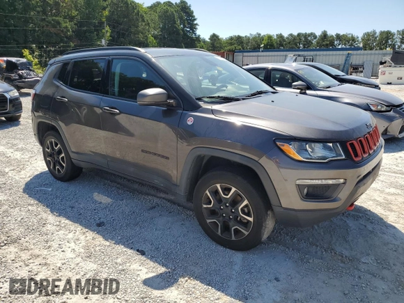 2019 Jeep Compass Trailhawk z VIN 3C4NJDDB1KT722170, wystawiony jako Copart lot #65063285 z przebiegiem 91 809 mil mil oraz Czysty tytuł • Clean title. Historia ofert i sprzedaży dostępna na DreamBid. Obrazek 4.