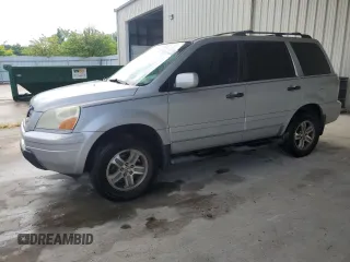 2003 Honda Pilot EX z VIN 2HKYF18593H563871, wystawiony jako Copart lot #55968445 z przebiegiem 213 637 mil mil oraz Szkoda całkowita • Salvage title. Historia ofert i sprzedaży dostępna na DreamBid. Obrazek 1.