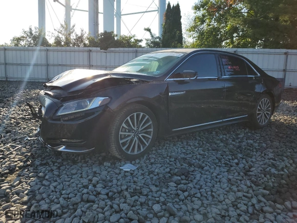 2018 Lincoln Continental Select with VIN 1LN6L9TK0J5616266, listed as a Copart auction lot 70592123 with 105,133 mi miles. Bid and sale history available at carsss.com. Image 1.