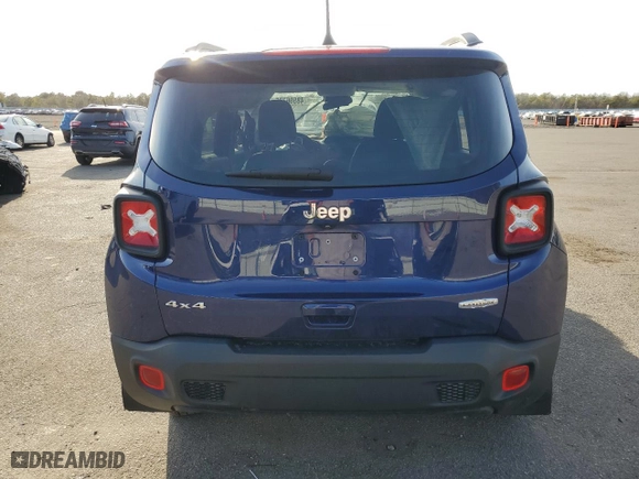 2020 Jeep Renegade Latitude with VIN ZACNJBBB5LPL73219, listed as a Copart auction lot 48596735 with 36,857 mi miles and Salvage Title. Bid and sale history available at carsss.com. Image 6.