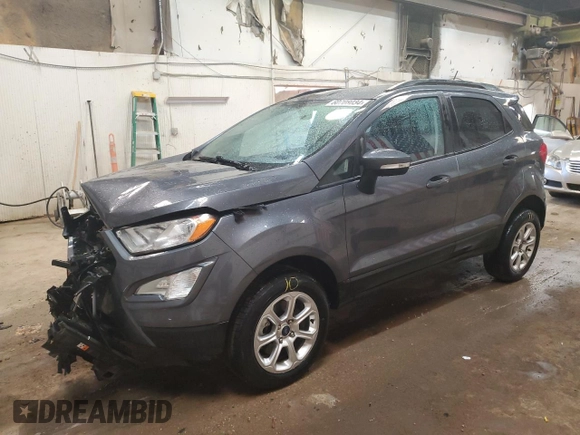 2020 Ford EcoSport SE with VIN MAJ6S3GL4LC325958, listed as a Copart auction lot 60708034 with 37,246 mi miles and Salvage Title. Bid and sale history available at carsss.com. Image 1.