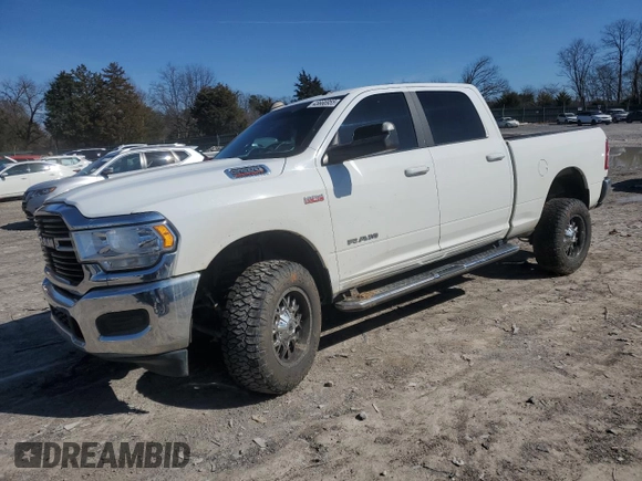 2021 Ram 2500 Big Horn with VIN 3C6UR5DJ4MG653463, listed as a Copart auction lot 45666955 with 101,134 mi miles and Salvage Title. Bid and sale history available at carsss.com. Image 1.