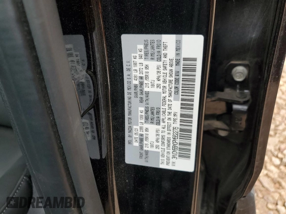 2023 Mazda CX-30 S Select with VIN 3MVDMBBM0PM562276, listed as a Copart auction lot 50411225 with 4,516 mi miles and Salvage title. Bid and sale history available at DreamBid. Image 12.