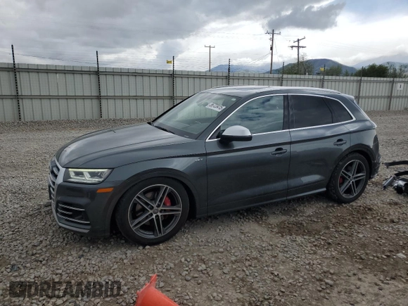 2018 Audi SQ5 Prestige with VIN WA1C4AFY3J2185410, listed as a Copart auction lot 56723415 with 95,482 mi miles and Salvage title. Bid and sale history available at DreamBid. Image 1.