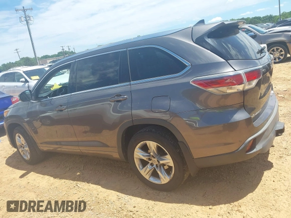 2015 Toyota Highlander Limited with VIN 5TDDKRFH0FS164173, listed as a IAAI auction lot 42323600 with 210,614 mi miles and . Bid and sale history available at DreamBid. Image 14.