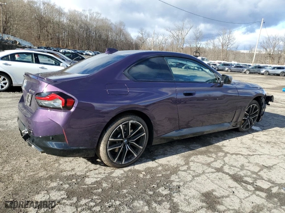 2022 BMW 2 Series M240i xDrive with VIN 3MW53CM09N8C49139, listed as a Copart auction lot 87320934 with 26,753 mi miles and Salvage Title. Bid and sale history available at carsss.com. Image 3.
