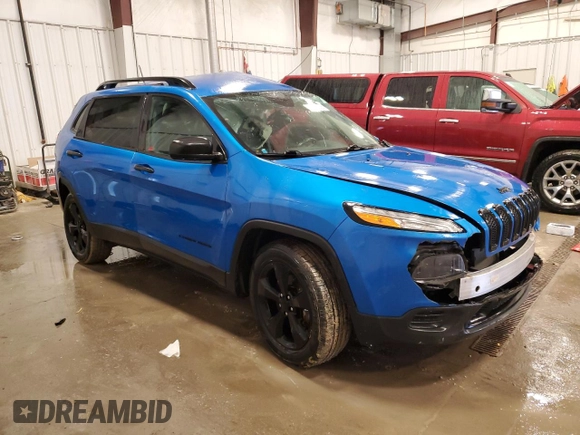 2017 Jeep Cherokee Sport with VIN 1C4PJMAS5HW624940, listed as a Copart auction lot 42959855 with 0 mi miles and Salvage Title. Bid and sale history available at carsss.com. Image 4.