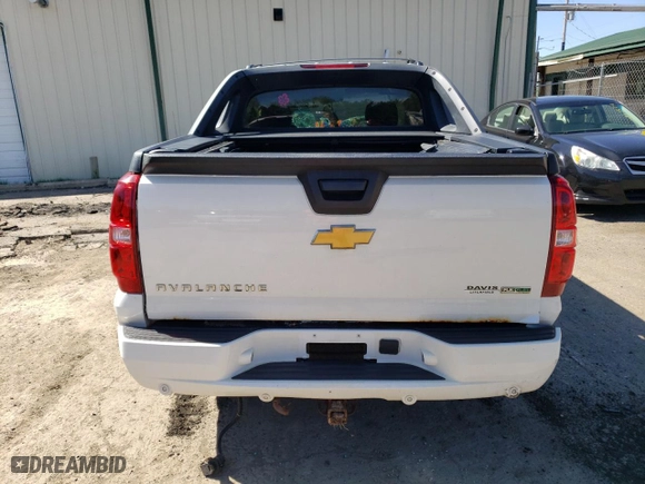 2012 Chevrolet Avalanche LT with VIN 3GNTKFE70CG168471, listed as a Copart auction lot 54001544 with 0 mi miles and Salvage Title. Bid and sale history available at carsss.com. Image 6.