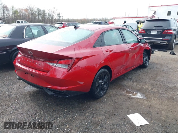 2023 Hyundai Elantra SEL with VIN KMHLM4AG5PU460869, listed as a IAAI auction lot 41909542 with 27,813 mi miles and . Bid and sale history available at DreamBid. Image 4.